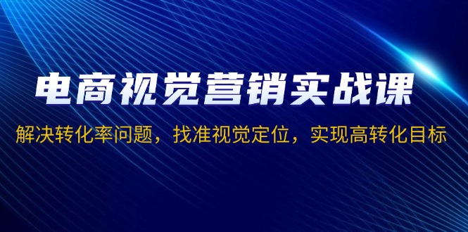 电商视觉营销实战课，解决转化率问题，找准视觉定位，实现高转化目标-暴富网创